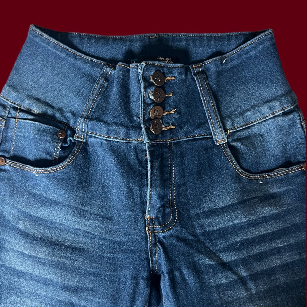 Blue Jeans High Rise Denim Jeans for Women